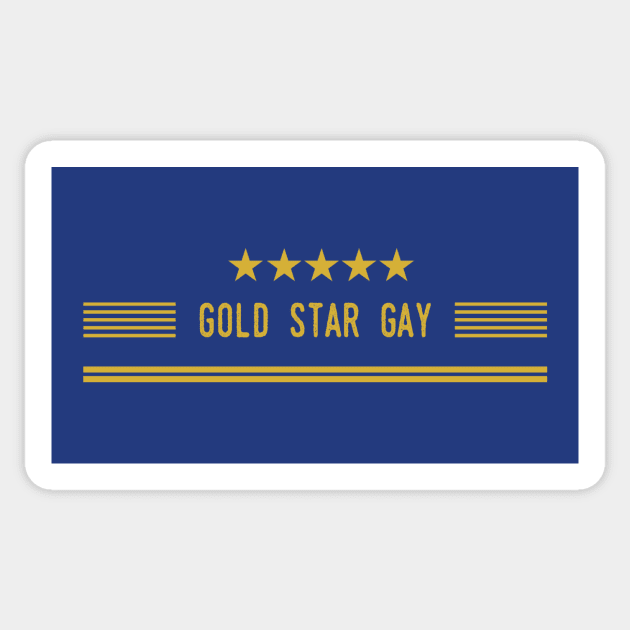 Gold Star Gay Sticker by JasonLloyd